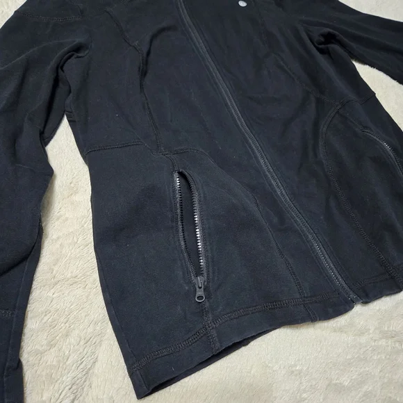 T by Talbots Light Jacket Mockneck Black Stretch Size Performance Petite M PM - Picture 6 of 8